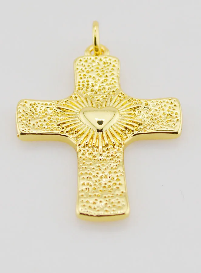 Ex Voto Cross Pendant - 27mm (pic 2)