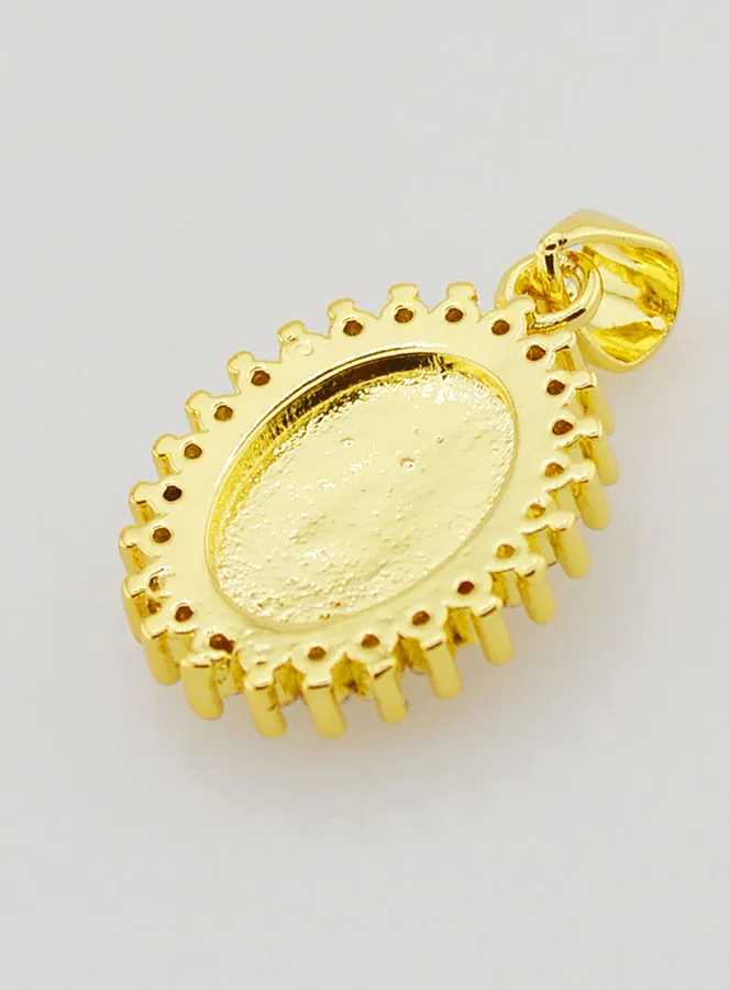 Ivory Miraculous Virgin Medal - 17mm (pic 4)