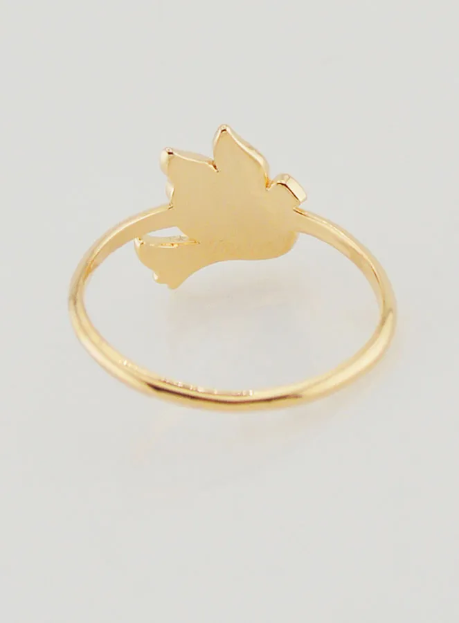 Gold-Plated Dove of Peace Ring - Size 54 (pic 4)