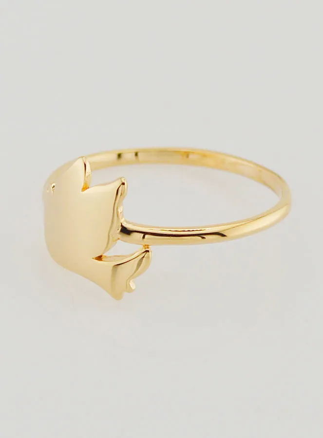 Gold-Plated Dove of Peace Ring - Size 58 (pic 2)