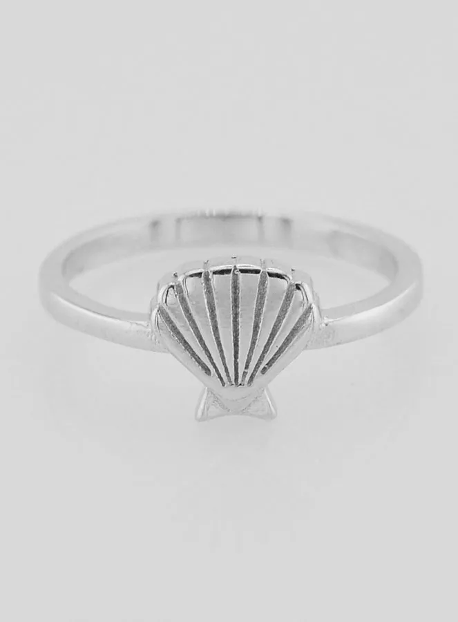 Silver Ring St. James's Shell - Size 52 (pic 1)