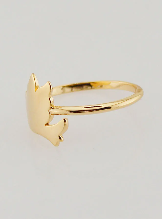 Gold-Plated Dove of Peace Ring - Size 52 (pic 2)