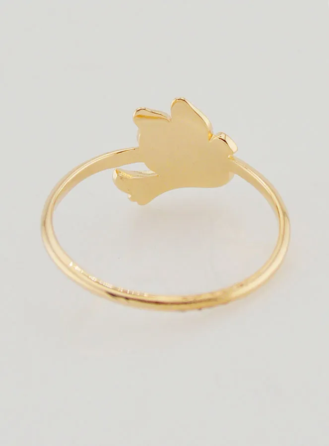 Gold-Plated Dove of Peace Ring - Size 56 (pic 4)