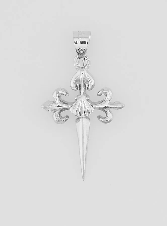 Silver Cross of Saint James -15mm (pic 1)