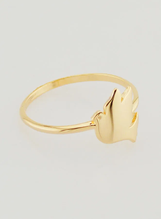 Gold-plated Dove of Peace Ring - Size 60 (pic 3)