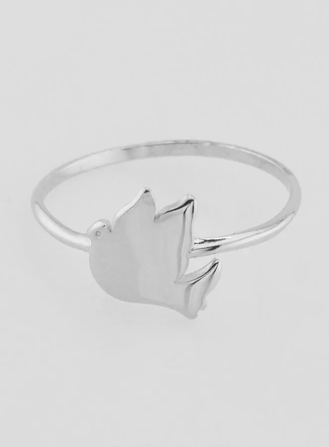 Silver Ring Dove of Peace - Size 60 (pic 1)