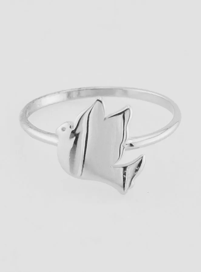 Silver Ring Dove of Peace - Size 54 (pic 1)