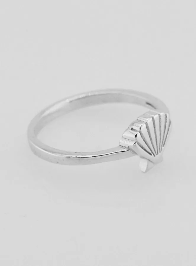 Silver Ring Scallop Shell Saint James of Compostela - Size 54 (pic 3)