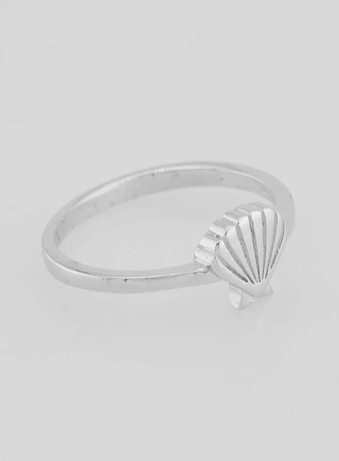 Silver Ring Scallop Shell Saint James of Compostela - Size 56 (pic 3)