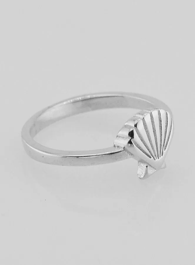 Silver Ring Scallop Shell Saint James of Compostela - Size 50 (pic 3)