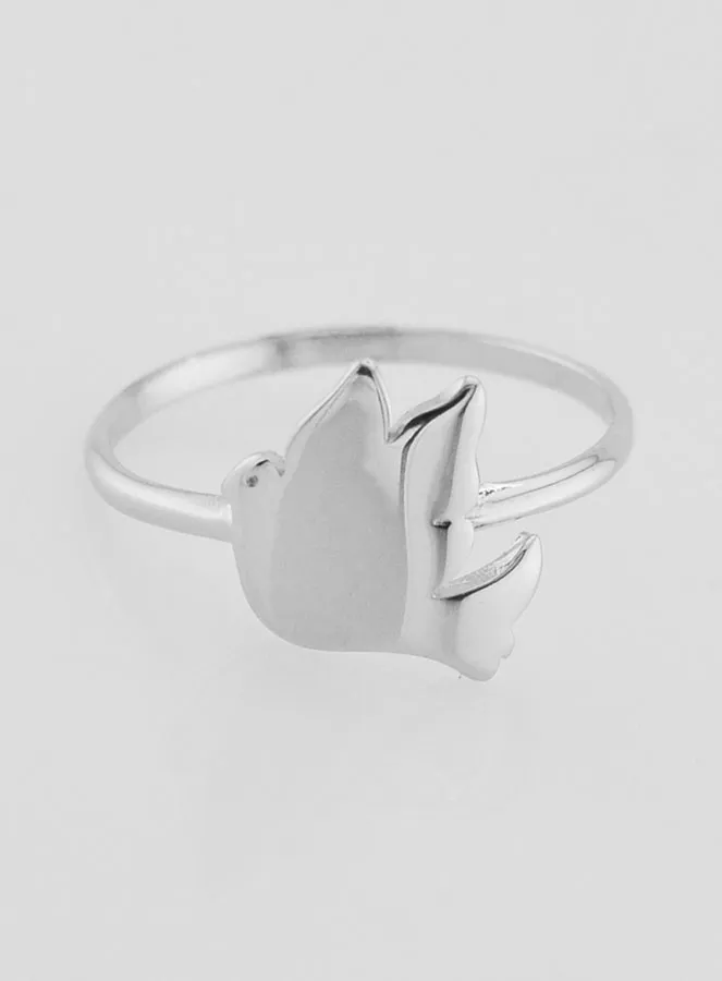 Silver Ring Dove of Peace - Size 52 (pic 1)
