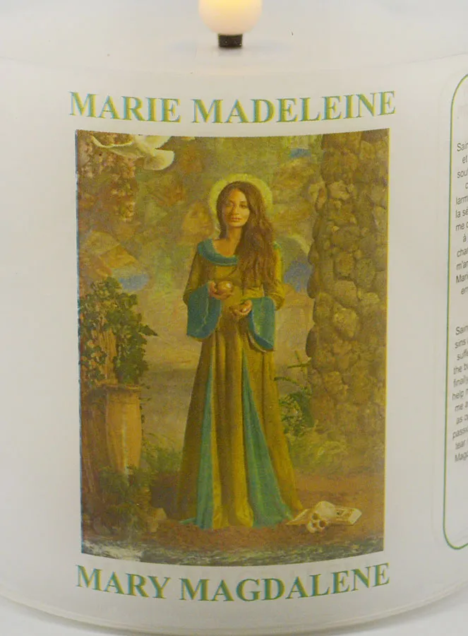 LED Votive Candle - Prière à Sainte Marie Madeleine (pic 3)