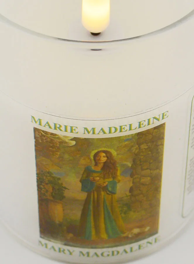 Battery-operated Church Candle - Mary Magdalene (pic 4)