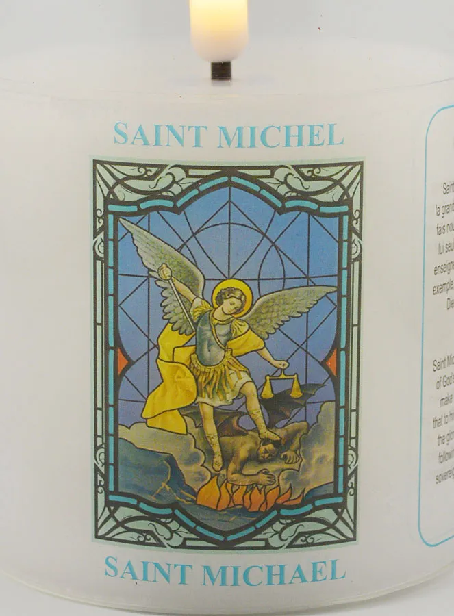 LED Votive Candle - Prayer to Saint Michael (pic 3)