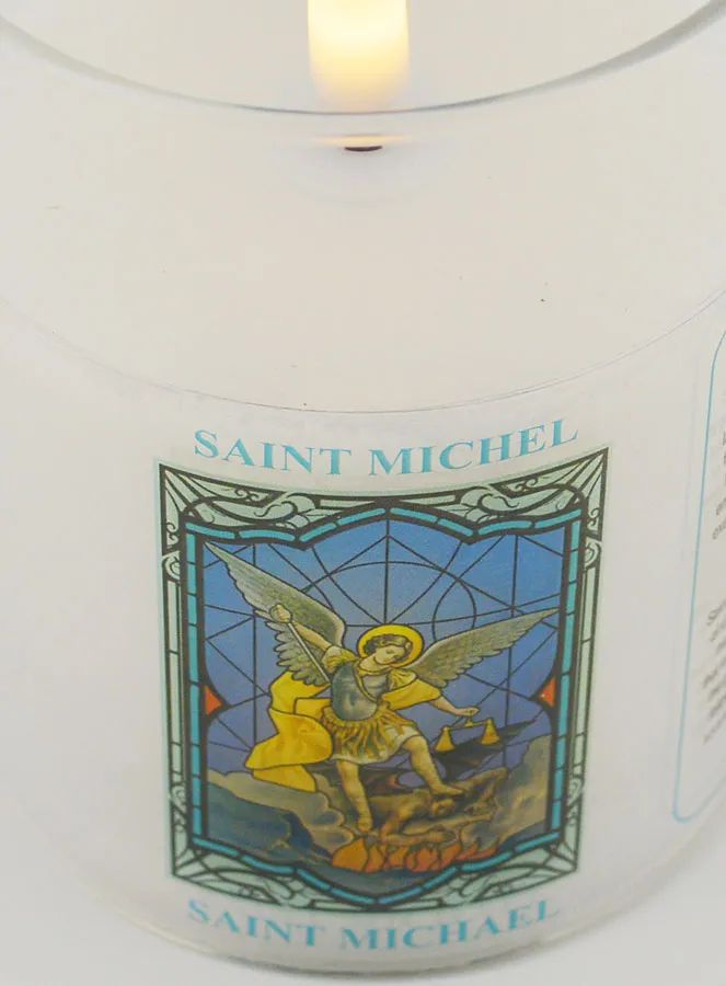LED Votive Candle - Prayer to Saint Michael (pic 4)