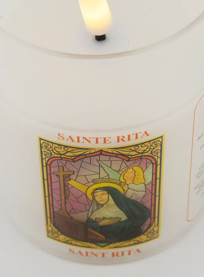 LED Votive Candle - Prayer to Saint Rita (pic 4)