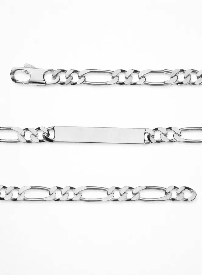 Men’s Silver Bracelet – 6mm Figaro Link (pic 1)