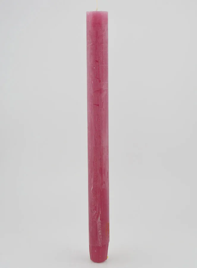 Solid Colour Candle 27cm - Pink Powdered (pic 1)