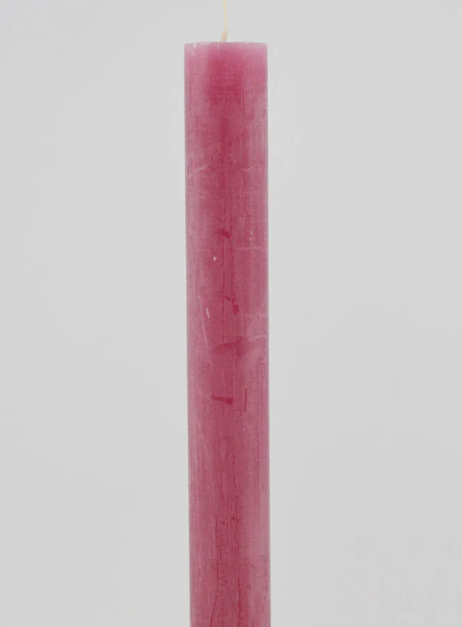 Solid Colour Candle 27cm - Pink Powdered (pic 3)