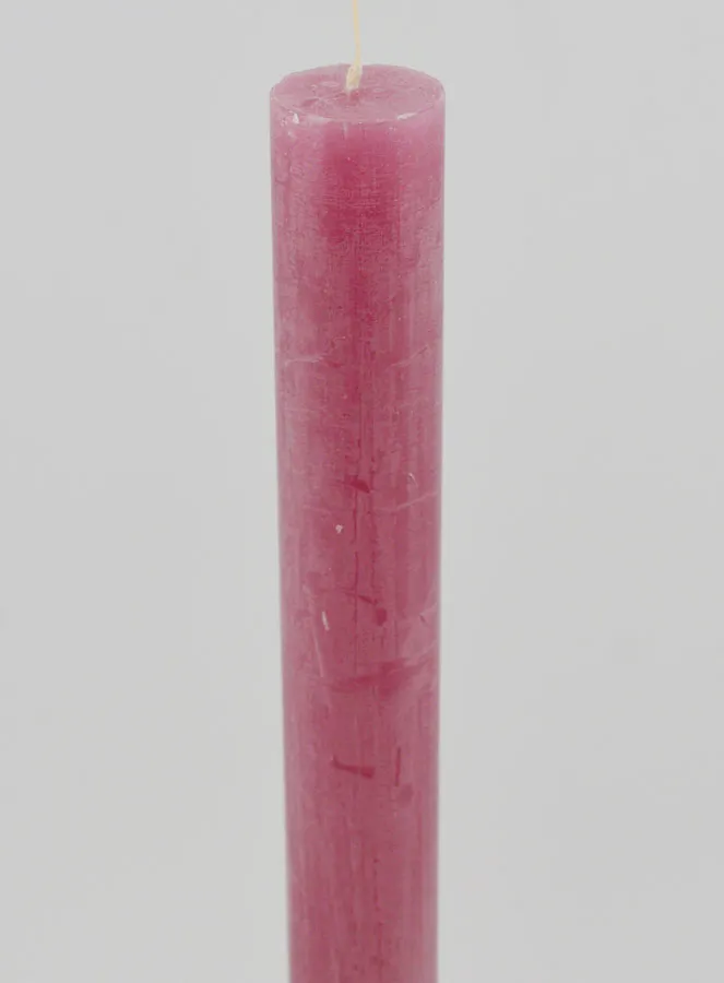 Solid Colour Candle 27cm - Pink Powdered (pic 4)