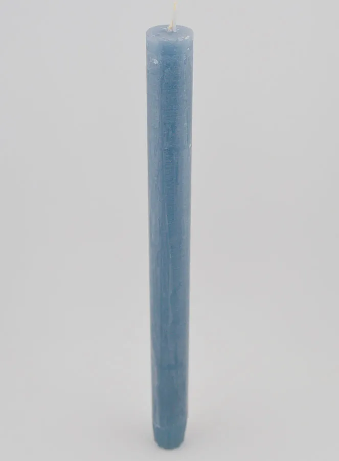 Solid Colour Candle 27cm - Blue (pic 2)