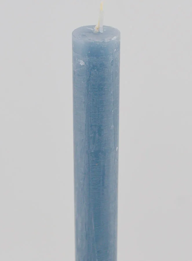 Solid Colour Candle 27cm - Blue (pic 4)