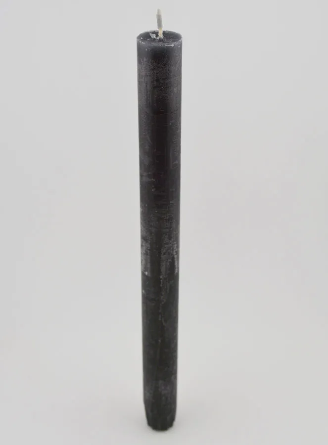 Solid Colour Candle 27cm - Grey (pic 2)