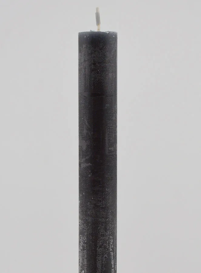 Solid Colour Candle 27cm - Grey (pic 3)