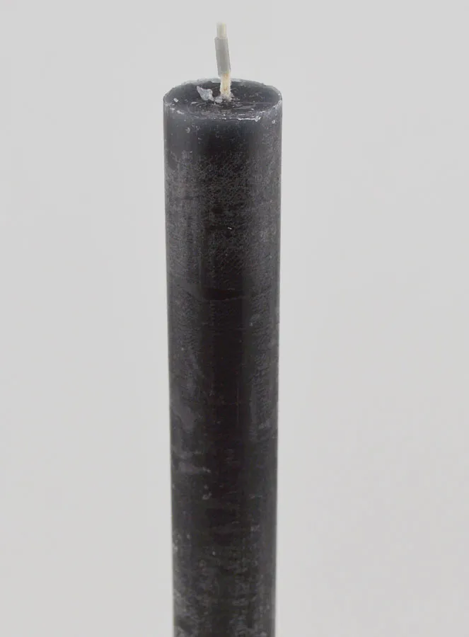 Solid Colour Candle 27cm - Grey (pic 4)