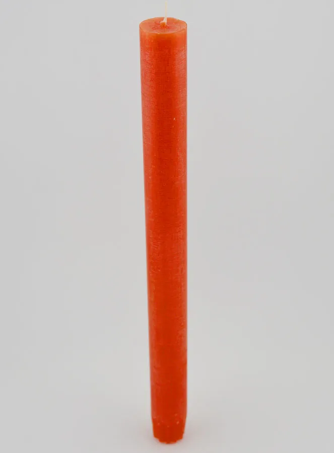 Solid Colour Candle 27cm - Orange (pic 2)