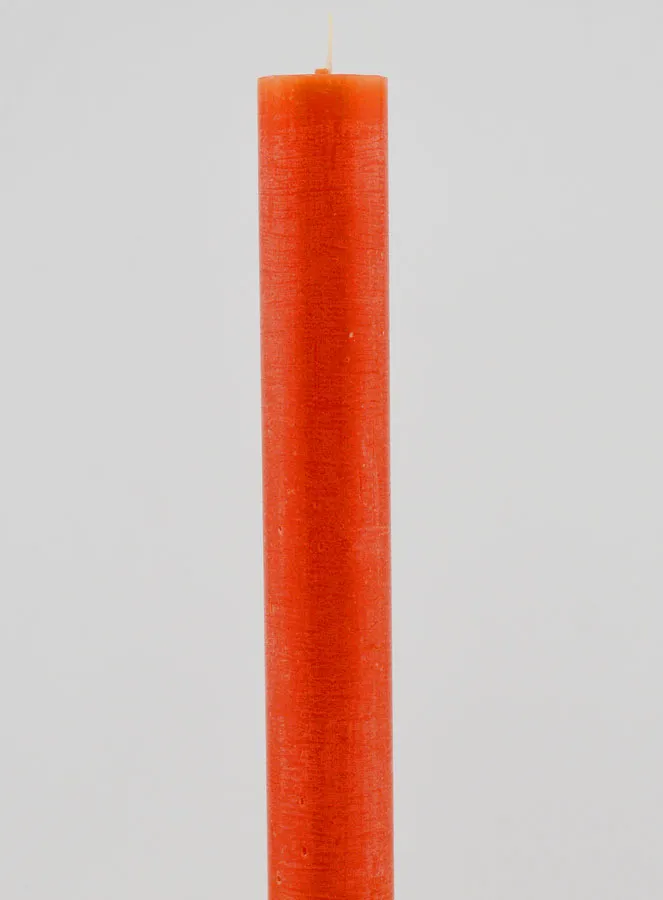 Solid Colour Candle 27cm - Orange (pic 3)