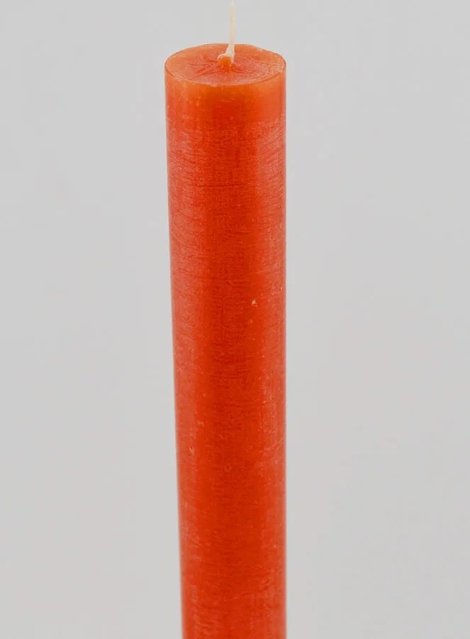 Solid Colour Candle 27cm - Orange (pic 4)