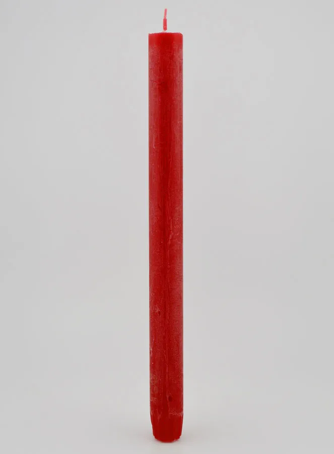 Solid Coloured Candle 27cm - Carmine Red (pic 1)