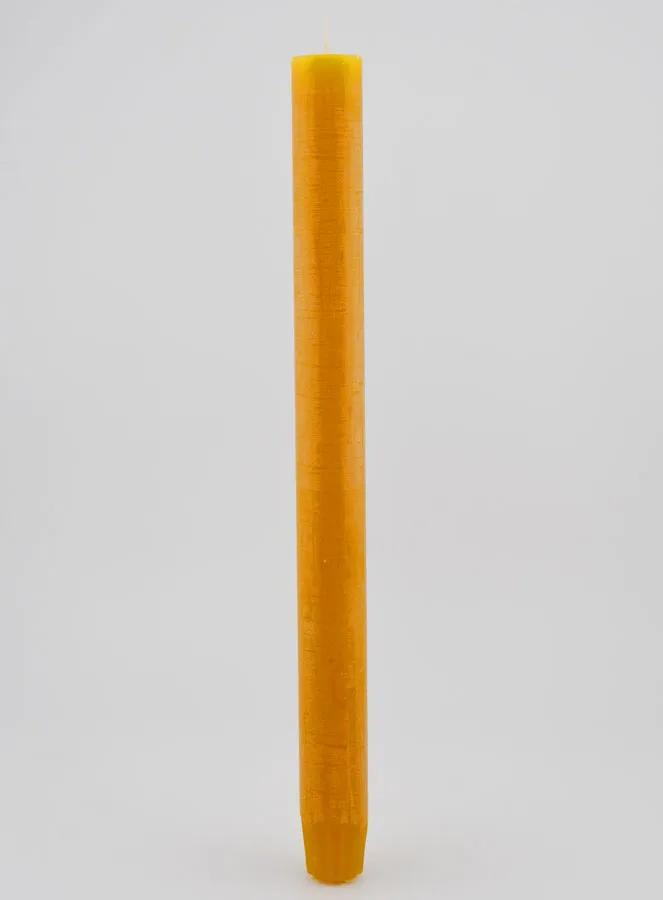 Solid Colour Candle 27cm - Honey Yellow (pic 1)