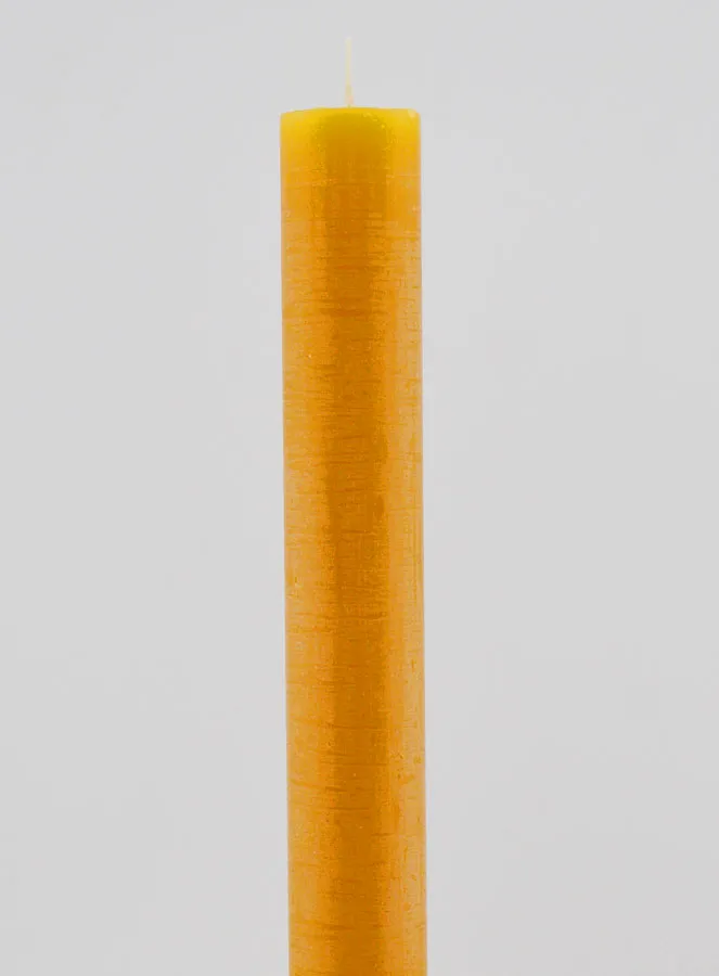 Solid Colour Candle 27cm - Honey Yellow (pic 3)