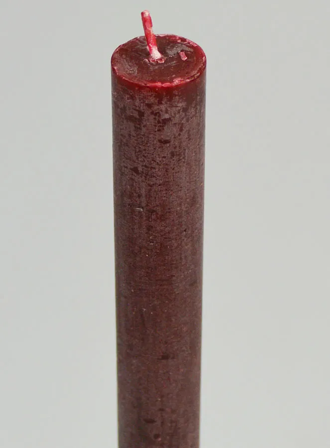 Solid Colour Prayer Candle - Velvet Red (pic 4)