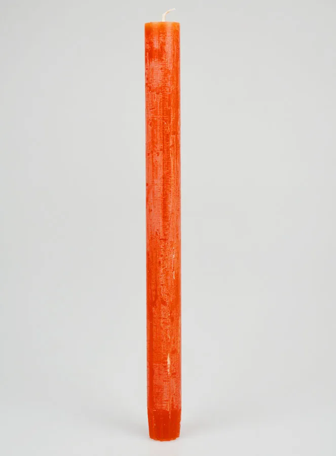 Solid Colour Prayer Candle - Orange (pic 1)