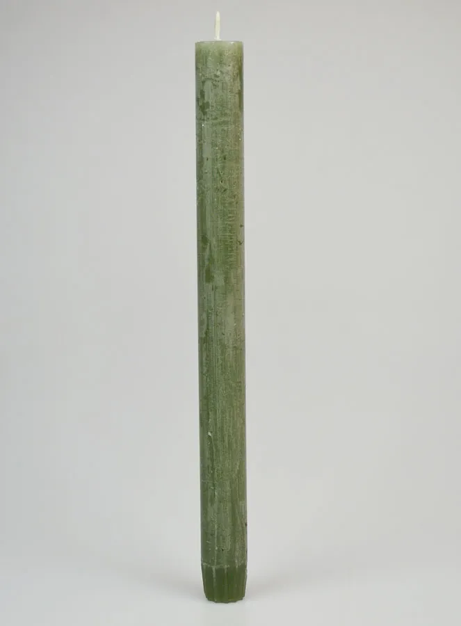 Solid Colour Prayer Candle - Olive Green (pic 1)