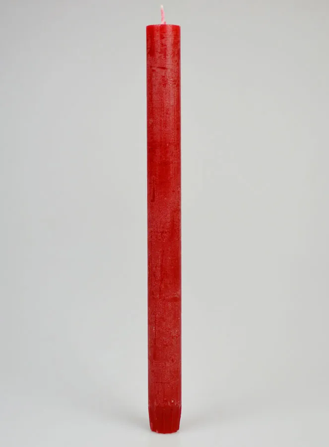 Solid Coloured Prayer Candle - Carmine Red (pic 1)