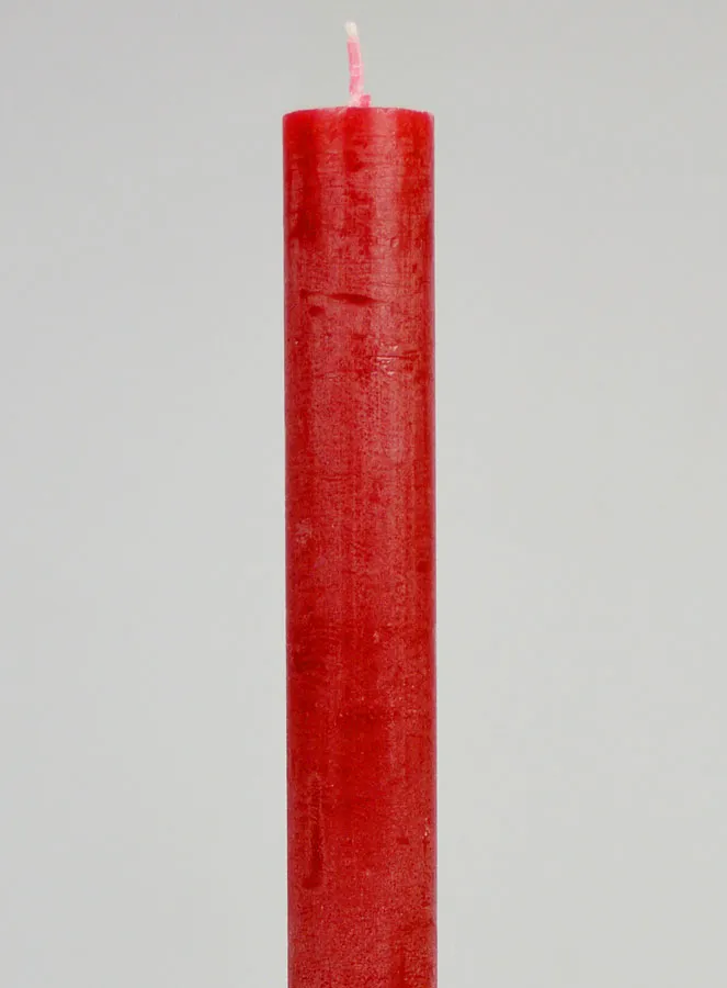 Solid Coloured Prayer Candle - Carmine Red (pic 3)