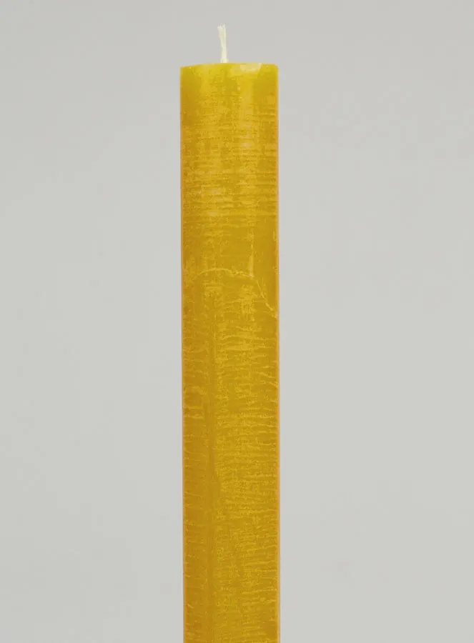 Solid Colour Prayer Candle - Honey Yellow (pic 3)