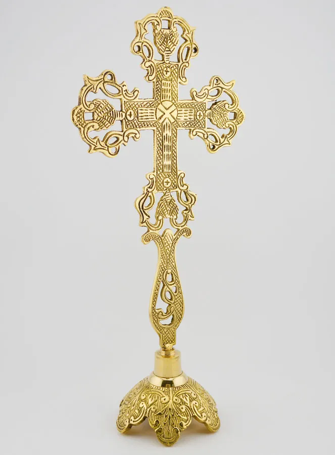 Ornamental Crucifix on Base - 28cm (pic 3)