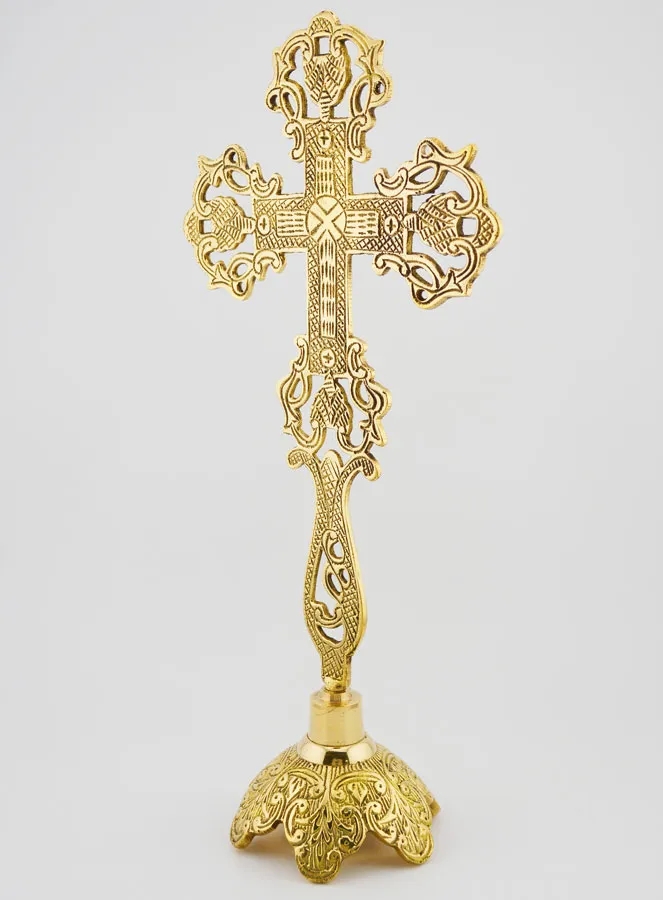 Ornamental Crucifix on Base - 28cm (pic 4)