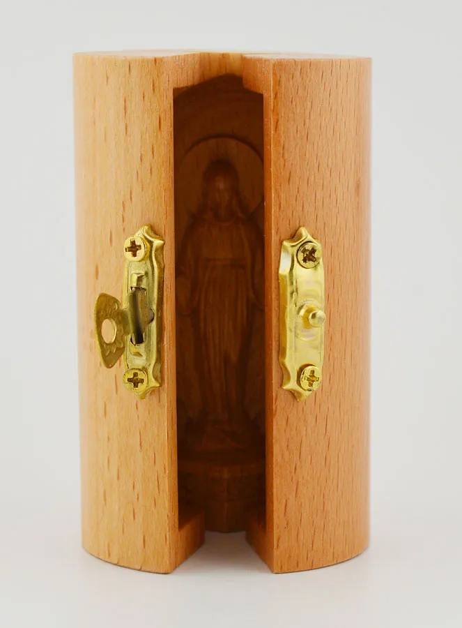 Solid Wood Triptych -  Miraculous Virgin Mary (pic 4)