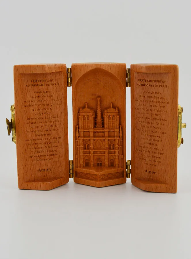 Solid Wood Triptych - Notre Dame of Paris (pic 1)