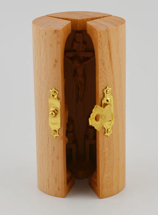 Solid Wood Triptych - Our Lady of Lourdes and Saint Joseph (pic 4)