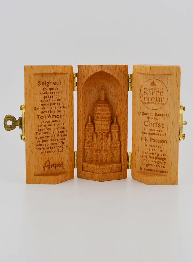 Solid Wood Triptych - Basilica of the Sacred Heart (pic 1)