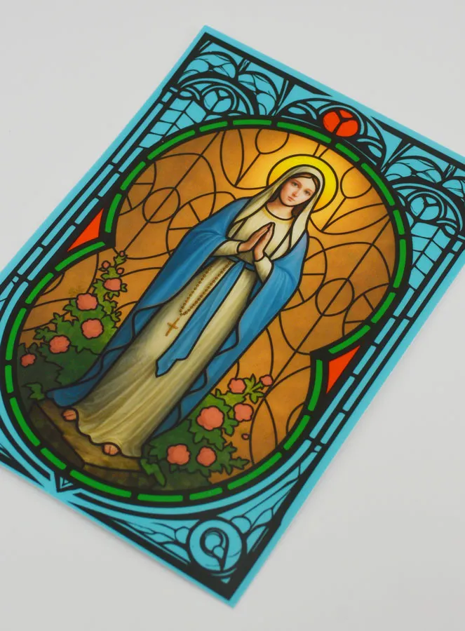 Window Magnet Stained Glass - Our Lady of Lourdes (pic 4)