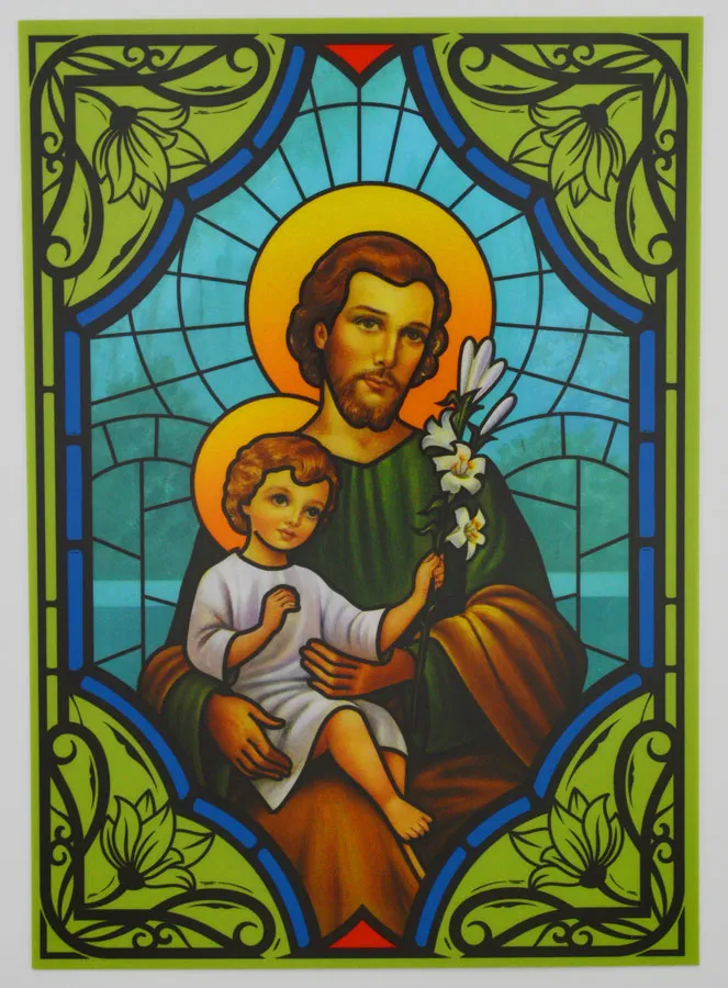 Window Magnet Stained Glass - Saint Joseph (pic 1)