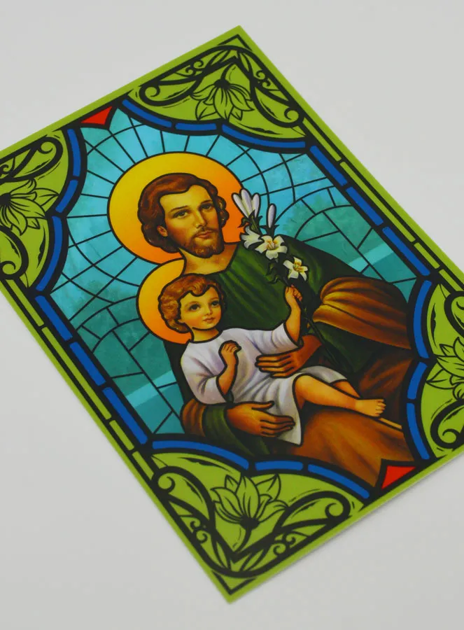 Window Magnet Stained Glass - Saint Joseph (pic 3)